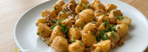 Картофель с беконом
