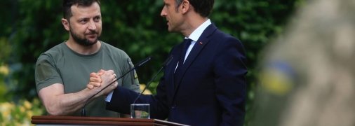Володимир Зеленський та Еммануель Макрон
