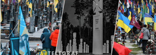 Поховання українських захисників в Києві та Львові