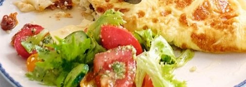 Вкусный омлет с сытной начинкой