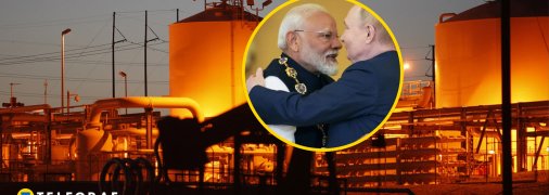 Нефтехранилище, Нарендра Моди, Владимир Путин