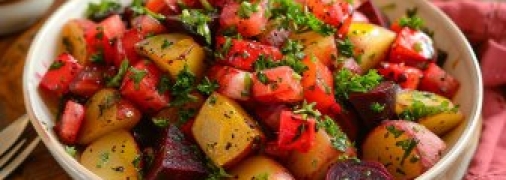 Постный картофельный салат