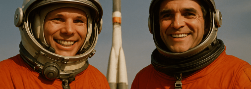 Двое первых: Гагарин и Каденюк