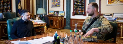 Владимир Зеленский и Евгений Хмара