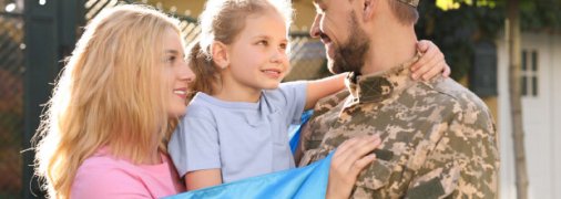 Воїн ЗСУ із сім’єю