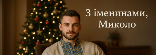 Листівки для Миколи з Днем ангела 6 грудня