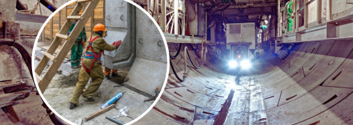 Строительство метро на "Виноградаре"