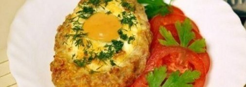 Мясные «корзиночки» с яйцом