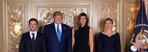 Владимир и Елена Зеленские, Дональд и Мелания Трамп, Дональд и Мелания Трамп