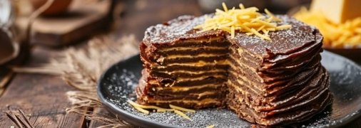 Печінковий торт є популярною українською стравою (фото створене з допомогою ШІ)