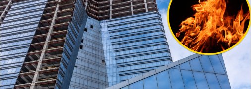 Пожежа біля "Sky Tower"