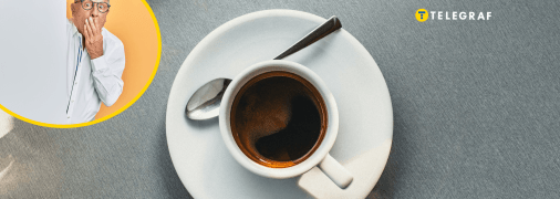 Мужчина удивился, когда увидел свою чашку с кофе