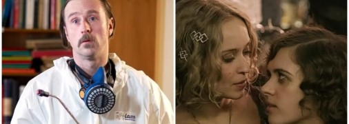 Б’ярне Медель у серіалі "Чистильник" та зірка "Вавилона Берліна" Лів Ліза Фріс (праворуч)