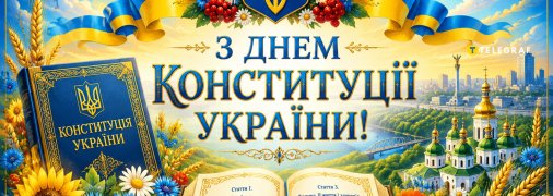 Картинка с Днем Конституции Украины