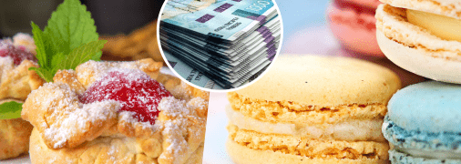 Гроші та десерти до кави