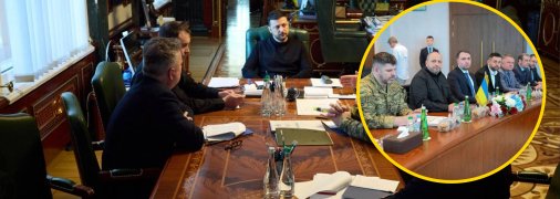 Совещание перед переговорами, украинская делегация