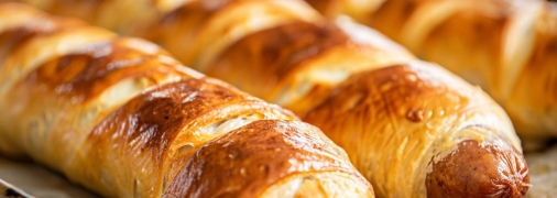 Cосиски в тесте – отличный вариант сытного перекуса (изображение создано с помощью ИИ)