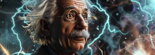 Альберт Ейнштейн - один з найвідоміших геніїв в історії. Він прославився завдяки своїй теорії відносності (фото створене з допомогою ШІ)