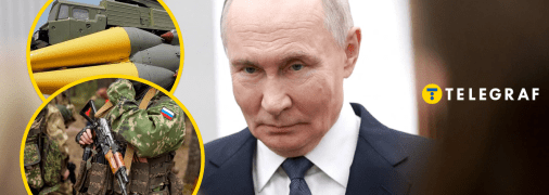 Володимир Путін, російський солдат та ракета "Орєшник"