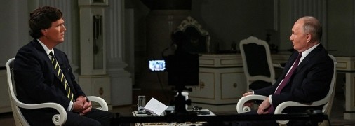 Такер Карлсон та Володимир Путін