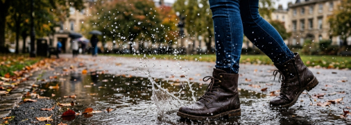 Вода будет отскакивать от ботинок
