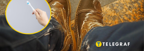 Следы соли на обуви