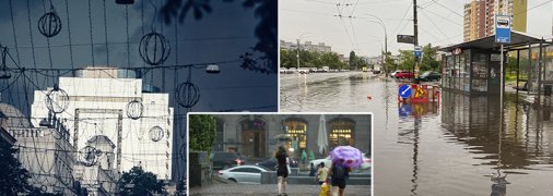 Потоп в Киеве: карта проблемных мест, фото и видео ушедших под воду улиц