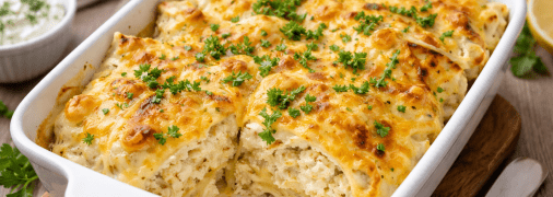 Сирна запіканка з лавашем