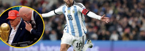 Ліонель Мессі та Дональд Трамп