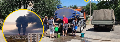 Часть Крыма осталась без воды после пожара на нефтяном терминале