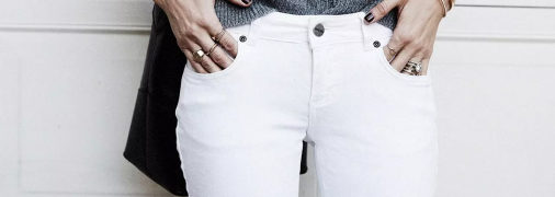 Білі джинси – трендовий атрибут літнього гардеробу