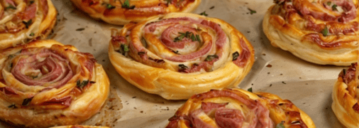 Апетитні мініпіци з сиром та ковбасою