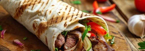 Знаючи тонкощі, ви зможете приготувати шаурму вдома не гірше, ніж куплену (фото створене з допомогою ШІ)