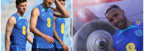 Футболісти охолоджуються під вентиляторами