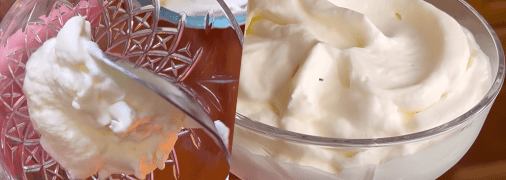 Десерт из шампанского и сливок