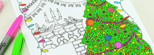 Зима и Новый год: 40 картинок-раскрасок для детей