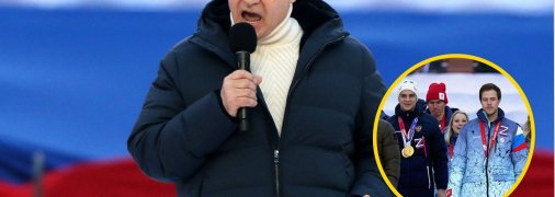 Володимир Путін та російські Z-спортсмени