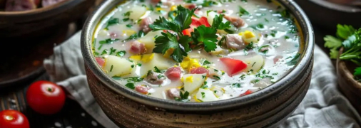 Окрошка чудово освіжає у спеку (зображення створено за допомогою ШІ)