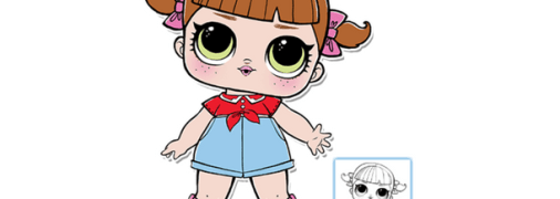Раскраски куколки L.O.L. Surprise и L.O.L pets для скачивания 