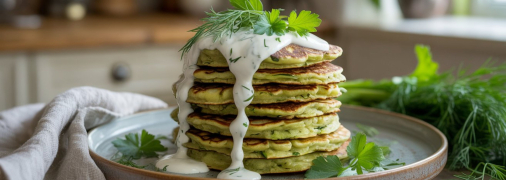 Оладки з кабачків із сиром