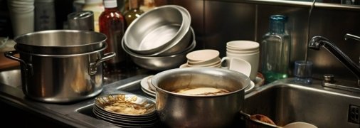 Брудний посуд — розплідник бактерій і поганої енергетики