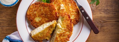 Деруны с мясом