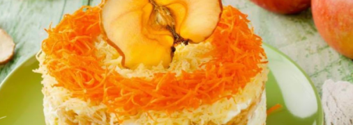 Овощной салат с сырной ноткой