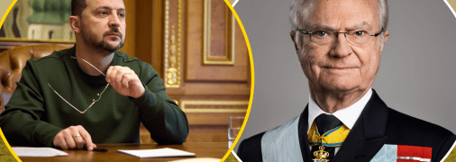 Владимир Зеленский и король Карл XVI Густав
