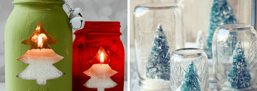 Новогодний декор из стеклянных банок: 40 праздничных идей