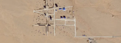 Спутниковый снимок территории во Внутренней Монголии