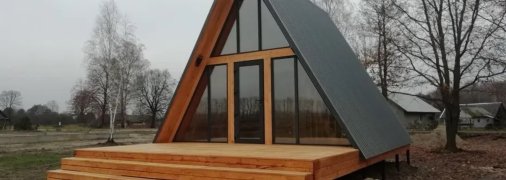 Дом в стиле А-фрейм под Винницей