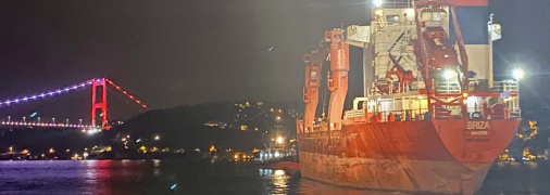 Судно BRIZA під час вимушеної зупинки у Стамбулі