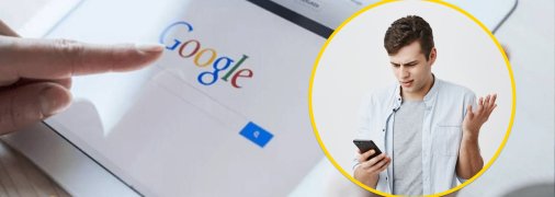 Google, мужчина с телефоном
