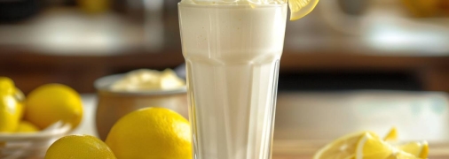 Лимонный милкшейк прекрасно освежает (изображение создано с помощью ИИ)
